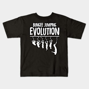 Bungee jumping evolution | # DW Kids T-Shirt